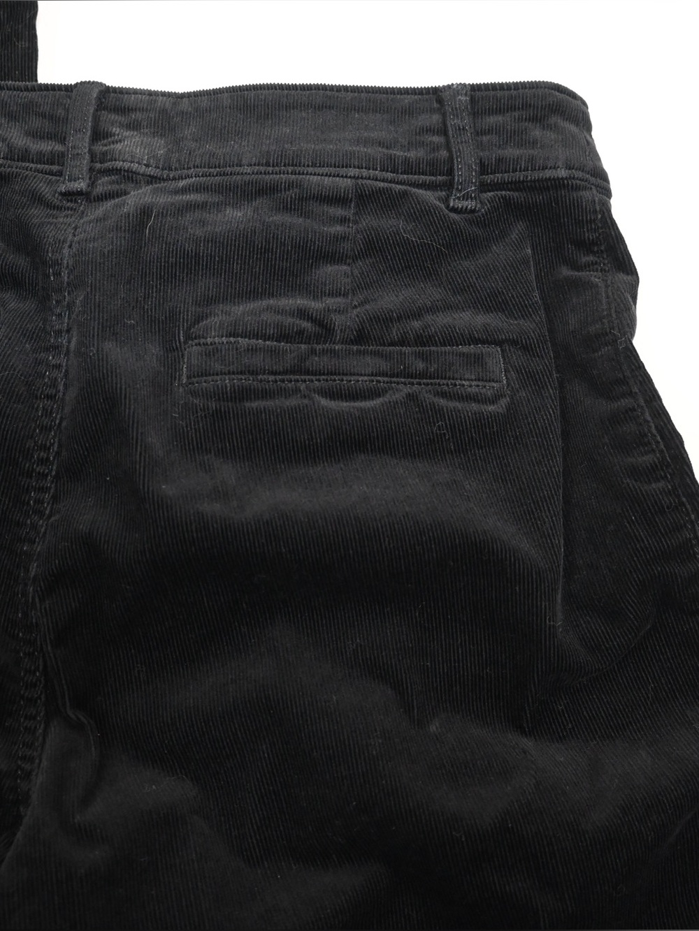 LOFT Women's 8 The Palmer Wide Leg Brushed Corduroy Jean in Black - Picture 8 of 12